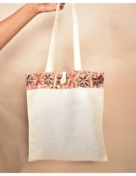 Kalamkari and kora Cotton Shopping bags - KKB01B-2-sm