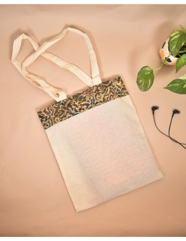 Kalamkari and kora Cotton Shopping bags - KKB01C-1-sm
