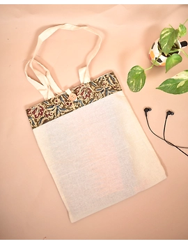 Kalamkari and kora Cotton Shopping bags - Pack of 10 - KKB01D-2-sm