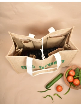 Jute Vegetable Bag / Jute Grocery Bags : MSV04-6-sm