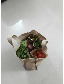 Jute Vegetable Bag / Jute Grocery Bags : MSV04D-2-sm