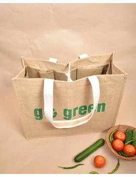 Jute Vegetable Bag / Jute Grocery Bags : MSV04D-5-sm