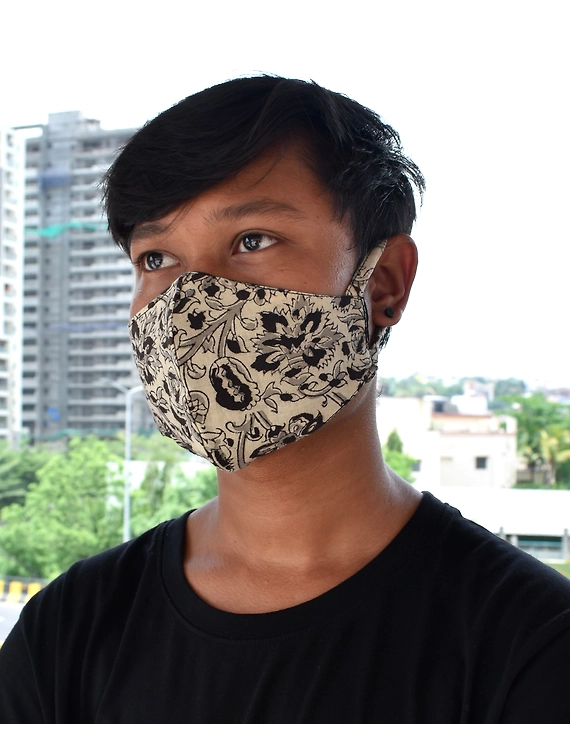 KALAMKARI nSNUG FIT MASK WITH LOOP : KNLLOOP-4