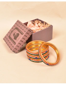 Pair Of Traditional Independence Day Special Bangles Set For Women Girl : PL05GOA10-2-10-2-sm
