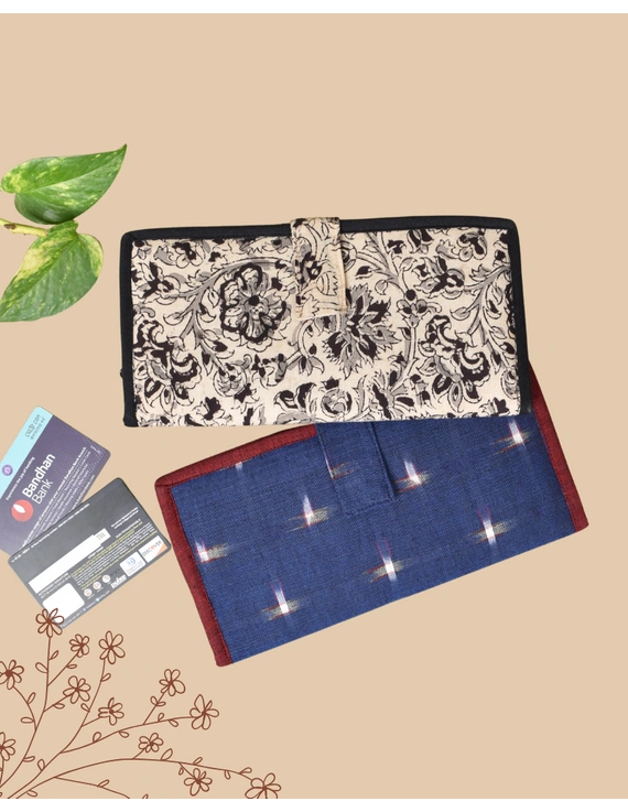 Ladies wallets in kalamkari and jute (assorted) (pack of 10): WLL06E-WLL06E
