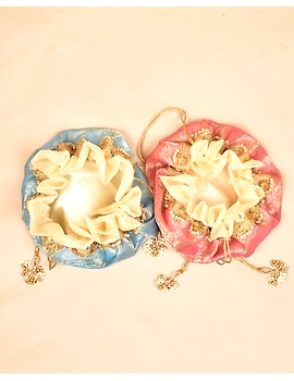 Fancy potli pouch in assorted colours (pack of 10): MSP03E-2-sm