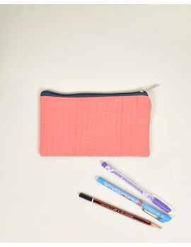 Lite Pink Pencil pouch with hand embroidery - PPH02I-2-sm