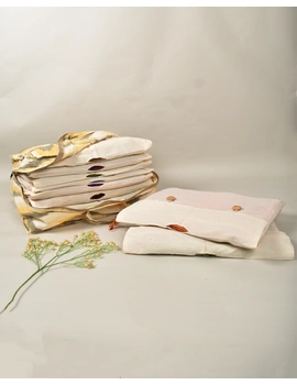 Saree storage bag in ikat cotton with set of ten saree sleeves : MSK01H-2-sm