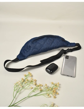 Fanny bag or waist bag in quilted denim: VKF01CD-2-sm