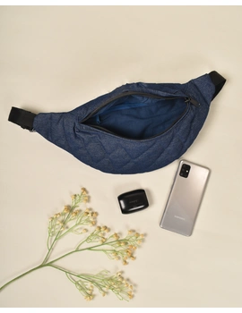 Fanny bag or waist bag in quilted denim: VKF01C-1-sm