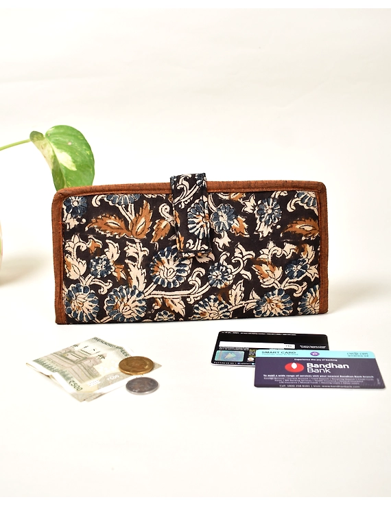 Ladies wallets in kalamkari and jute : WLL06B-WLL06B