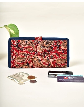 Ladies wallets in kalamkari and jute : WLL06C-WLL06C-sm