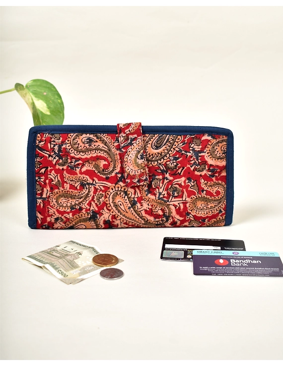 Ladies wallets in kalamkari and jute : WLL06C-WLL06C
