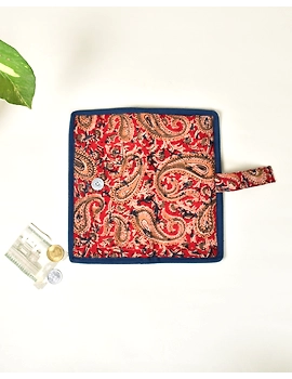 Ladies wallets in kalamkari and jute : WLL06C-2-sm