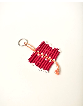 Delightful Handmade Key Chain In Shape Of a Diwali Cracker : HWD07C-HWD07C-sm