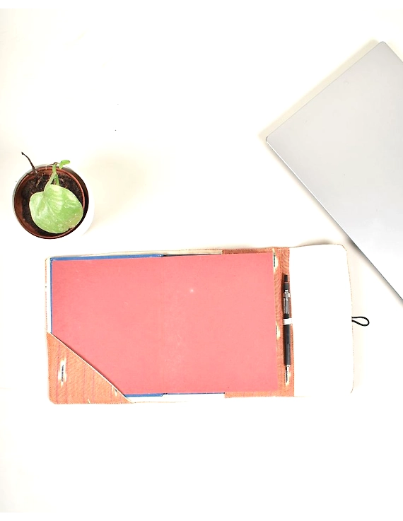 &quot;Samarth&quot; Ikat Diary Sleeve with Button / Journals : STJ13B-2