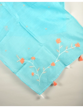 Floral Hand Embroidery Stoles/ Scarf's For Women - WAS04A-1-sm