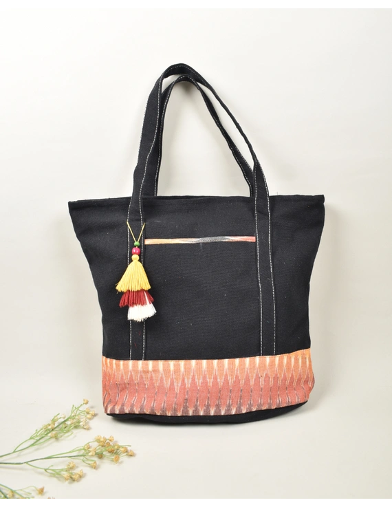 Large canvas tote bags with ikat cotton: SBC03CD-2