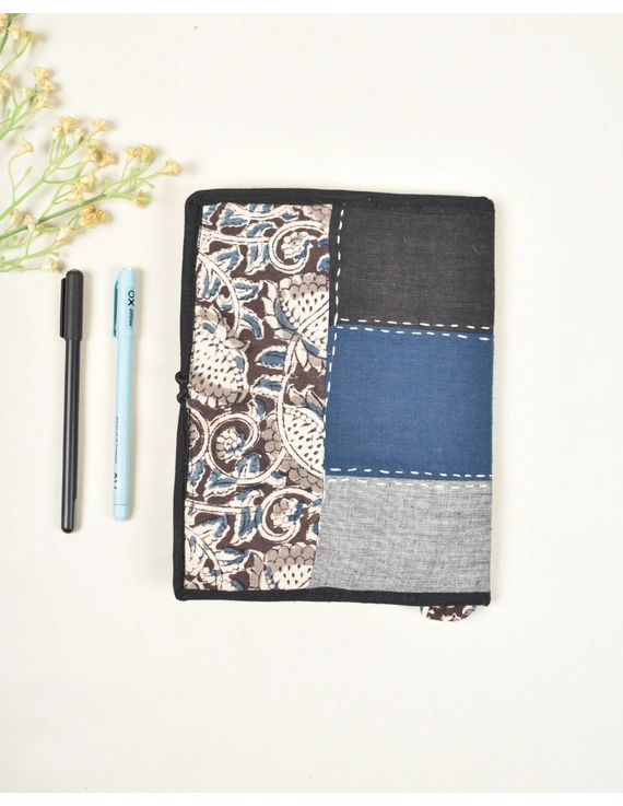 Reusable diary sleeve with handmade paper diary - Black : STJ05B-2