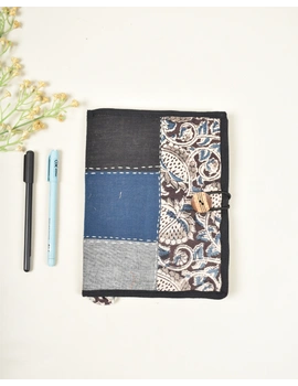Reusable diary sleeve with handmade paper diary - Black : STJ05B-STJ05B-sm