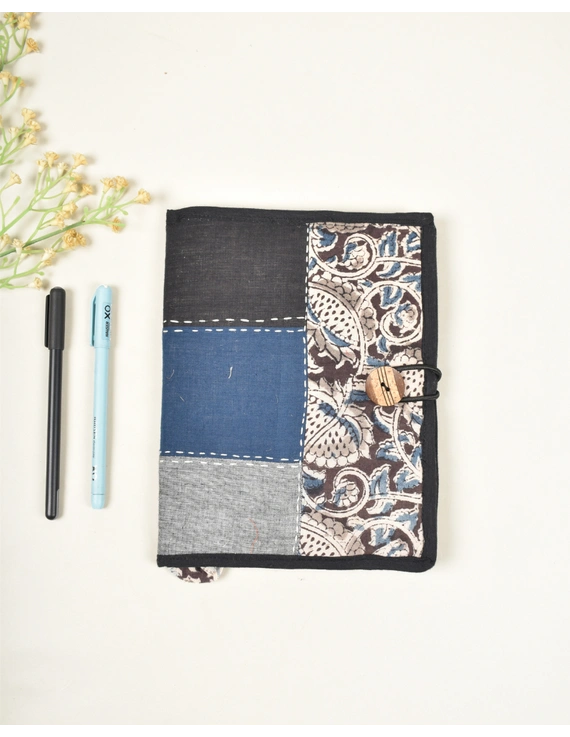 Reusable diary sleeve with handmade paper diary - Black : STJ05B-STJ05B