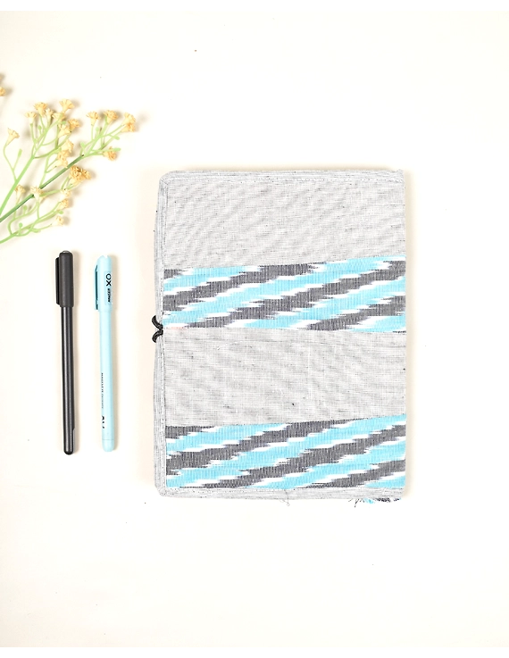 Reusable diary sleeve with handmade paper diary - Grey : STJ05C-2