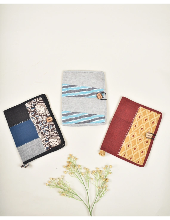 Reusable journal cover with handmade paper diary - Maroon : STJ05A-1