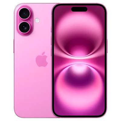 apple iphone 16 (256gb, pink)