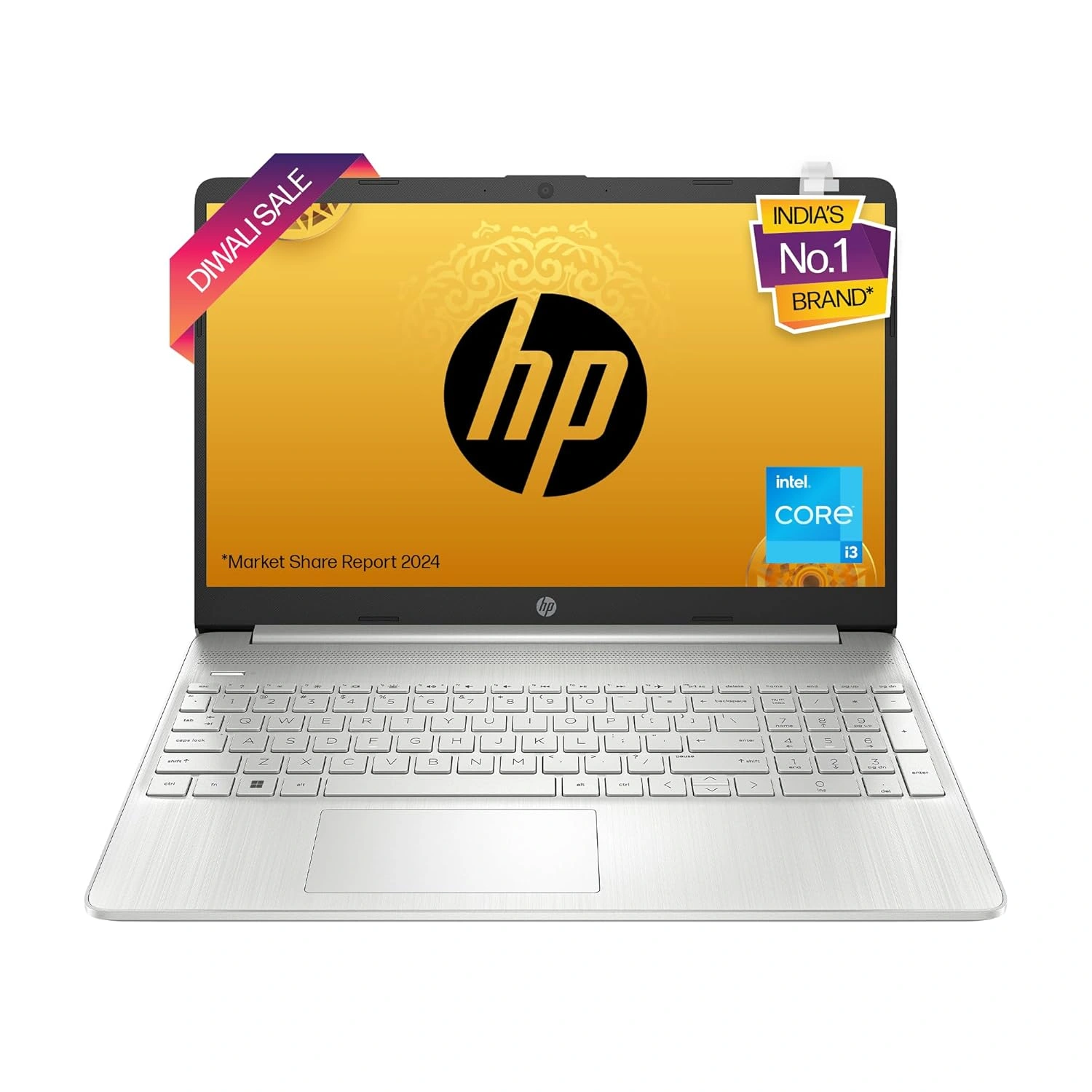 HP Laptop 15s, 12th Gen Intel Core i3, 15.6-inch (39.6 cm), 8GB DDR4, 512GB SSD, Thin &amp; Light, Dual Speakers (Win 11, MSO 2021, Silver, 1.69 kg), fq5007TU / FQ5327TU-fq5007TU