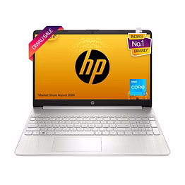 hp laptop 15s, 12th gen intel core i3, 15.6-inch (39.6 cm), 8gb ddr4, 512gb ssd, thin & light, dual speakers (win 11, mso 2021, silver, 1.69 kg), fq5007tu / fq5327tu