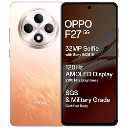 oppo f27 5g (amber orange, 8gb ram, 128gb storage) | 6.67" fhd+ amoled display|32mp sony imx615 selfie camera |ai portrait expert| 45w supervooc