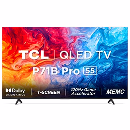 tcl 139 cm (55 inches) 4k ultra hd smart led google tv 55p71b pro (black)