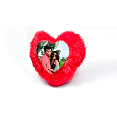Fur Heart Cushion-Normal-3