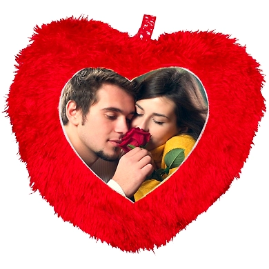 Fur Heart Cushion-Normal-7