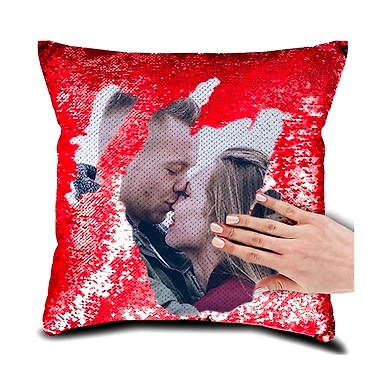 Magic Sequin Square Cushion-Single Side-3