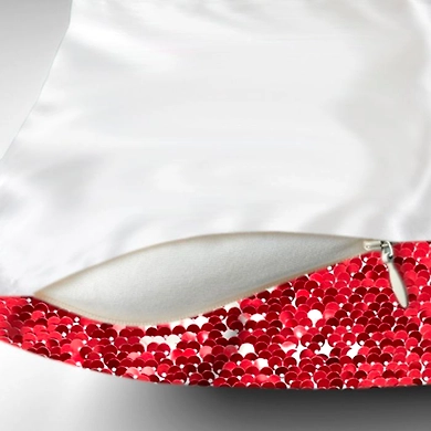 Magic Sequin Heart Cushion-Single Side-3