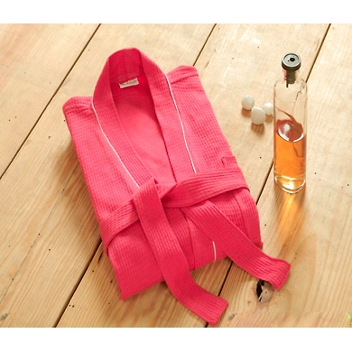 Personalized Adult Bathrobe-Pink-Free-1