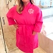 Personalized Adult Bathrobe-Pink-Free-2-sm