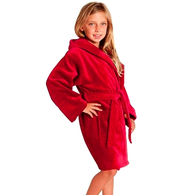 Personalized Kid's Bathrobe-Pink-Free-2