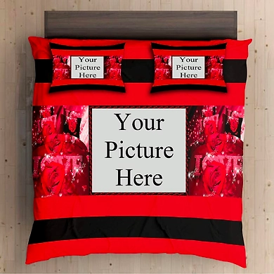 Personalized Bed Sheet with Pillow Cover-2