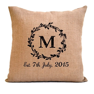 Personalized Jute Cushion-5