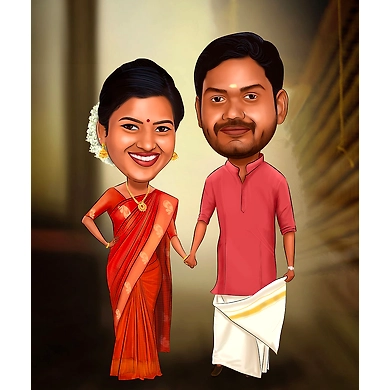 Caricature Art-Couple-7
