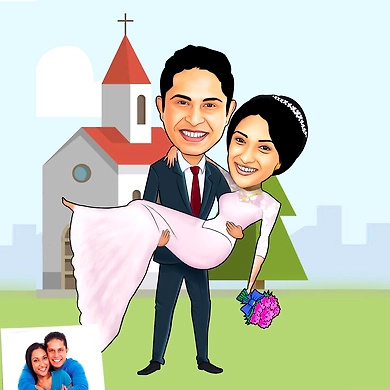 Caricature Art-Couple-6