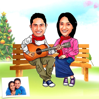 Caricature Art-Couple-5