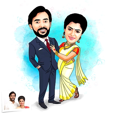Caricature Art-Couple-2