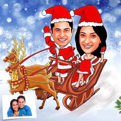 Caricature Art-Couple-1