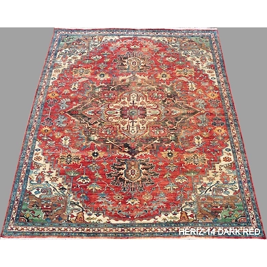 Heriz-14 Dark Red-Heriz-14C