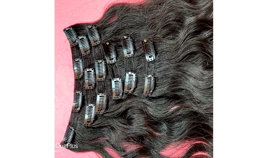 clip in hair made from raw unprocessed human hair extensions