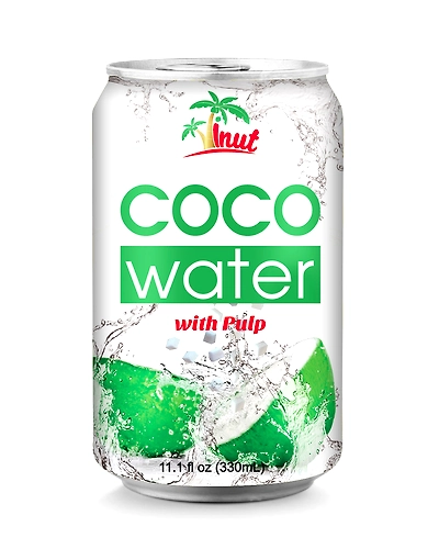 Coconut water with pulp -330ml.-cocopulp