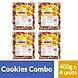 MOTHER'S KITCHEN Cookies Combo of Low Cholesterol Chocolate Cookies-Fresh and All Natural Biscuits(Pack of 4) 400x4g-MK-CHOCOLATE-P4_400g-sm